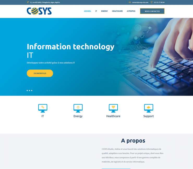 Lancement du site Web de Cosys